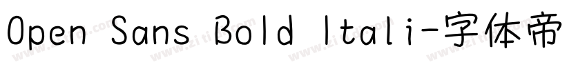Open Sans BoId Itali字体转换